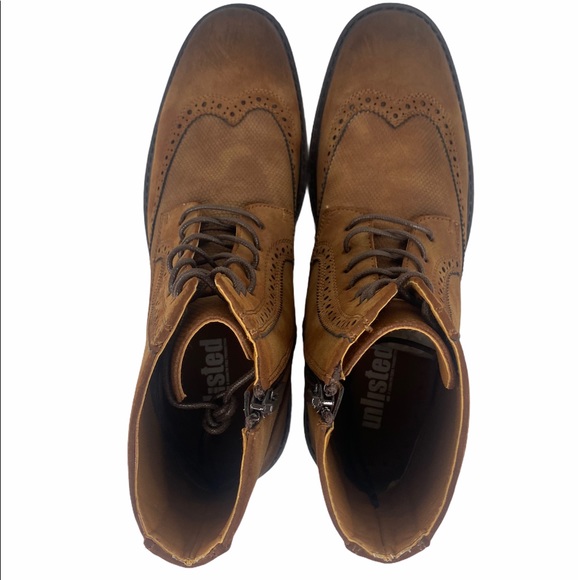 Kenneth Cole Unlisted Lace Up Side Zip Buzzer Boot - Picture 8 of 16